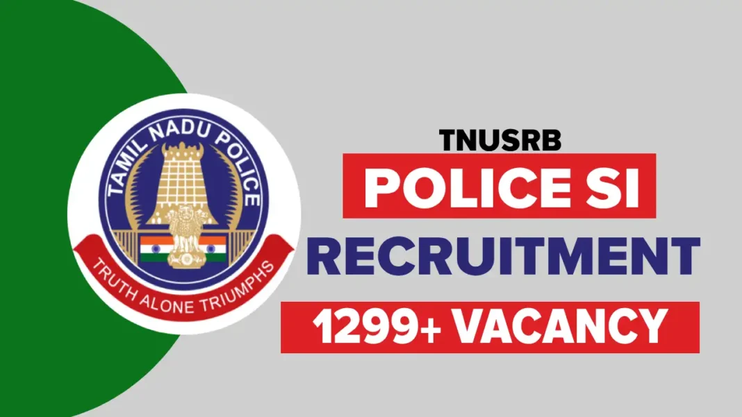 TNUSRB TN SI Recruitment 2025